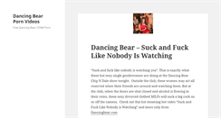 Desktop Screenshot of dancingbearhardcore.com