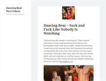 Tablet Screenshot of dancingbearhardcore.com
